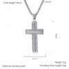 komi stainless steel rhinestone cross pendant necklaces for men boys christian cross pendant with 23.6 inch chain cross necklace komi stainless steel rhinestone cross pendant necklaces for men boys christian cross pendant with 23.6 inch chain cross necklace