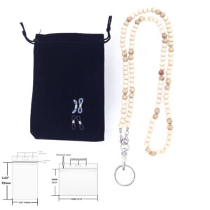 komi 2024 new design wood beads long necklace glasses lanyard necklace accessories