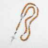 1708edc50a7a7e8284568c68eccd9b9b_H1450497f251f4e3e89b4454d6e39d3b9f_avif=close&webp=close Wooden Rosary Cross Pendant Necklace Weave Round Vintage Catholic Religious Saint Benedict Jesus Jewelry Wholesale RN-175