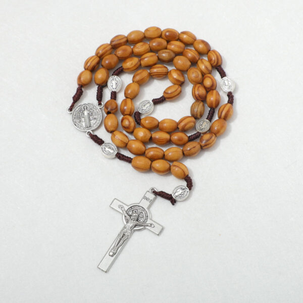 223109ac328c186b87ddcc50ba63562c_Hc6d529fdcf1140d185a6f1c9dc283c47T_avif=close&webp=close Wooden Rosary Cross Pendant Necklace Weave Round Vintage Catholic Religious Saint Benedict Jesus Jewelry Wholesale RN-175
