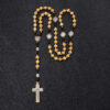 catholic rosary 10mm beads wooden with the medal of st. benedict and the jesus cross rosary necklace religious jewelry catholic rosary 10mm beads wooden with the medal of st. benedict and the jesus cross rosary necklace religious jewelry