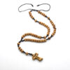 komi rosary necklace wooden cross hand braided rope jewelry car hanging hand accessories komi rosary necklace wooden cross hand braided rope jewelry car hanging hand accessories