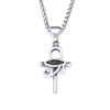 komi egyptian necklace antique silver stainless steel egyptian horus eye ankh cross pendant necklaces jewelry gifts for men komi egyptian necklace antique silver stainless steel egyptian horus eye ankh cross pendant necklaces jewelry gifts for men