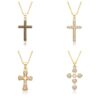 komi cz cross necklace for women 18k gold cross charm chain choker necklaces cubic zirconia cross pendant necklaces for women komi cz cross necklace for women 18k gold cross charm chain choker necklaces cubic zirconia cross pendant necklaces for women