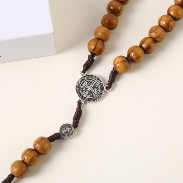 komi alloy pendant forgiveness cross miracle medal saint benedict easter pendant rosary necklace