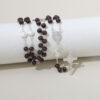 2024 Wholesale Handmade Wooden Saint Benedict Catholic Religious Rosary Jesus Alloy Cross Prayer Necklace Gifts