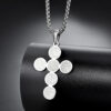 komi saint benedict's cross titanium steel pendant six round cross religious jewelry