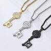 komi saint benedict exorcist stainless steel key necklace