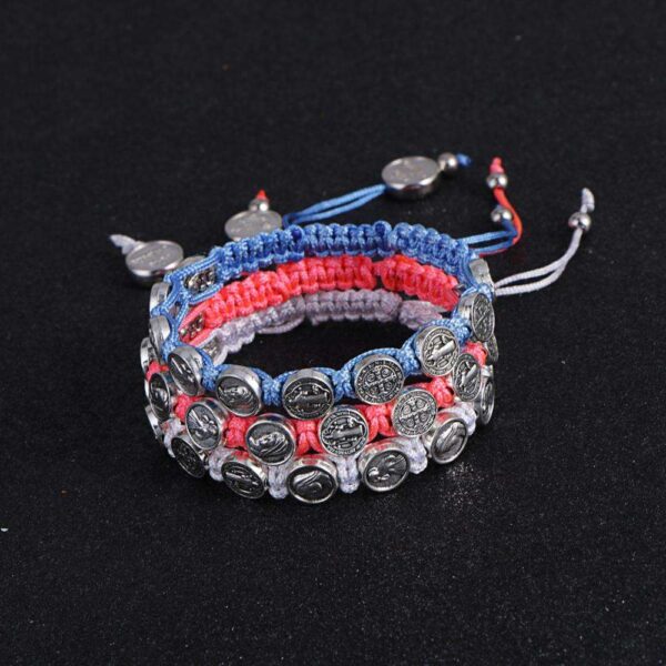 catholic handmade braided rosary bracelet st mary metal coin beaded bracelet cross classic prayer bracelets (复制) catholic handmade braided rosary bracelet st mary metal coin beaded bracelet cross classic prayer bracelets (复制)