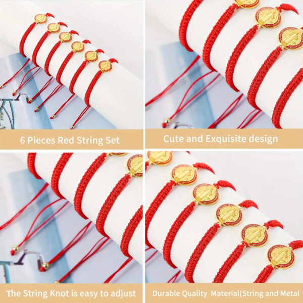 komi st.benedict cross bracelets for women diy rope braided adjustable bracelet saint benedict cross charm bracelets jewelry