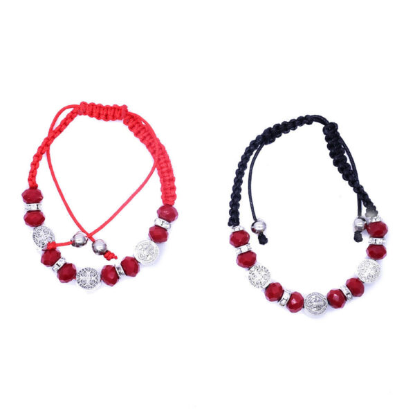 komi drop oil hand woven chinese knot saint benedict bracelet religious jewelry wholesale