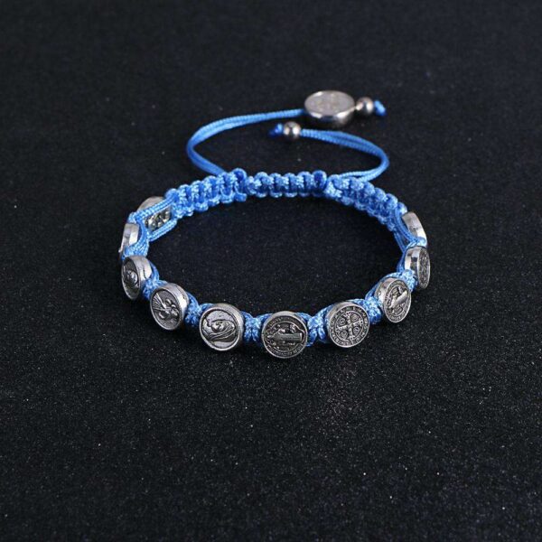 catholic handmade braided rosary bracelet st mary metal coin beaded bracelet cross classic prayer bracelets (复制) catholic handmade braided rosary bracelet st mary metal coin beaded bracelet cross classic prayer bracelets (复制)