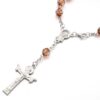 Komi Wholesale Acrylic Beads Catholic Bracelets Cross Pendant Goddness Rosary Prayer Promotion Bracelets