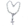 Komi Wholesale Plastic Rosette Rosary Beads Jesus Cross Pendant Religious Jewelry Prayer Box Packaging Rosary Bracelet