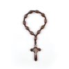 10 * 8mm Wood Bead Rose Bracelet Finger Chain Prayer Bracelet 11pc Engraved Bead Bracelet Handmade Religious Jewelry RN-145