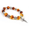 H3ddbac2d6ee14038af9897ea9f592cefm Komi Wholesale Metal Cross Imitate Amber Beads Crucifix Pendant Prayer Rosary Bracelet