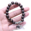 komi wholesales cheap wood bead hand adjustable cross beads onyx meditation prayer jewelry bracelet