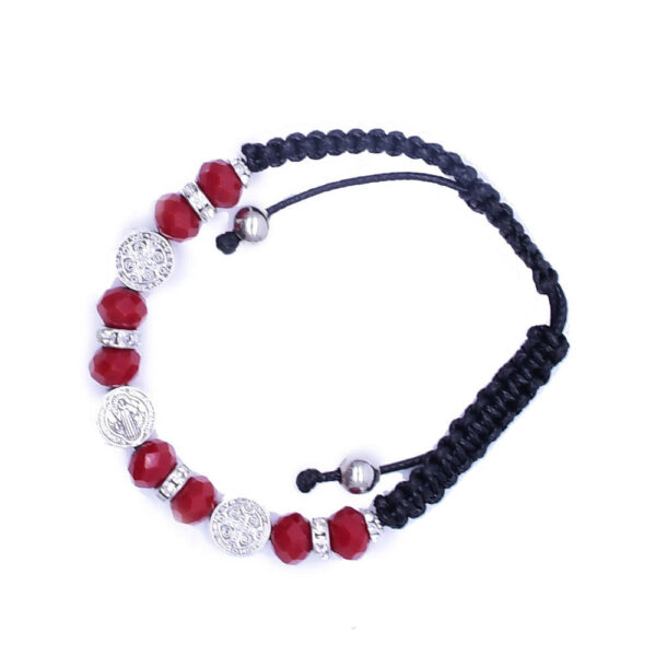 komi drop oil hand woven chinese knot saint benedict bracelet religious jewelry wholesale