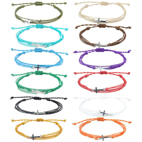 komi new wax braided bracelet waterproof wax for men and women cross friendship hand rope komi new wax braided bracelet waterproof wax for men and women cross friendship hand rope