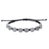 komi new saint benedict double sided oval beads alloy woven bracelet