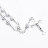 Komi Wholesales Acrylic 8mm Beads Rosary Virgin Mary Connector and Crucifix Catholic Gifts Rosary Bracelet