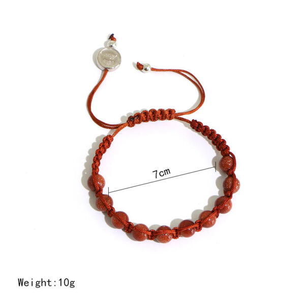 komi handmade rosary bracelet adjustable natural stone rope beads catholic saints jesus prayer bracelets