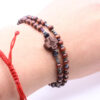 Wholesale 59 Mini Rosary Beads Wood Bead Elastic Yago Black Cross Beads Rosary Filament Wrist Bracelet for Men