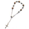 komi patron saint charm bracelets for women silver saint benedict medal rosary bracelet cord braided bracelet gift for women men (复制)