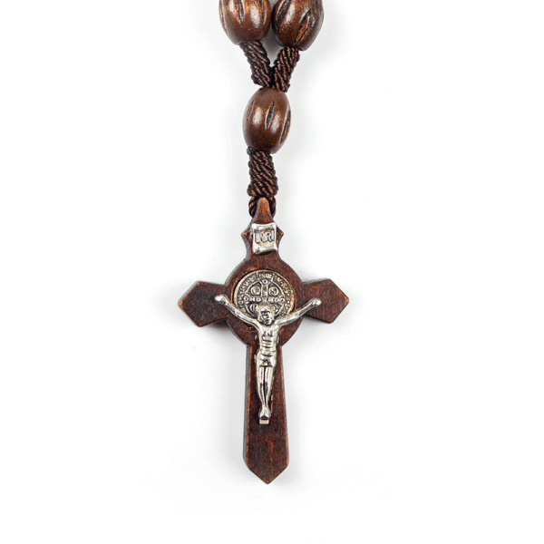 10 * 8mm Wood Bead Rose Bracelet Finger Chain Prayer Bracelet 11pc Engraved Bead Bracelet Handmade Religious Jewelry RN-145