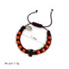 Komi Handmade Rosary Bracelet Adjustable Cross Wood Bracelet Catholic Saints Jesus Prayer Rope Bracelets