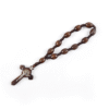 10 * 8mm Wood Bead Rose Bracelet Finger Chain Prayer Bracelet 11pc Engraved Bead Bracelet Handmade Religious Jewelry RN-145