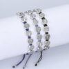 komi new saint benedict double sided oval beads alloy woven bracelet