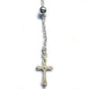komi patron saint charm bracelets for women silver saint benedict medal rosary bracelet cord braided bracelet gift for women men (复制)