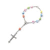 Komi Wholesales Cross Polymer Clay Rosary Beads Cheap Religious Catholic Children Rosary Bracelet