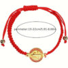 komi st.benedict cross bracelets for women diy rope braided adjustable bracelet saint benedict cross charm bracelets jewelry