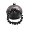 Men's Cross Vintage Bracelet Religious Wooden Frosted Stone Beaded Christian Bracelet