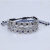 komi new saint benedict double sided oval beads alloy woven bracelet