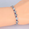 komi new saint benedict double sided oval beads alloy woven bracelet