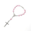 Hdc69532bd6744e4b91142c6a53d26236Y Komi 8mm Christian Plastic Pink Heart Shaped Beads Rosary Crucifix Virgin Mary Pendant Bracelet