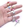 Hddfcd398c100445b89f66aff6ccd4b2fu Komi Colorful Heart Shaped Plastic Beads Jesus Cross Pendant Decade Catholic Children Pray Religious Rosary Bracelet