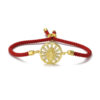 religious jewelry hand woven knot rope red st benedict rosary cross bracelet (复制)