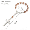 Komi Wholesale Acrylic Beads Catholic Bracelets Cross Pendant Goddness Rosary Prayer Promotion Bracelets
