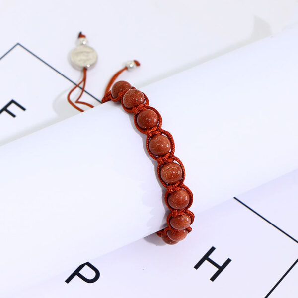 komi handmade rosary bracelet adjustable natural stone rope beads catholic saints jesus prayer bracelets