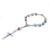 Komi Wholesales Cross Polymer Clay Rosary Beads Cheap Religious Catholic Children Rosary Bracelet