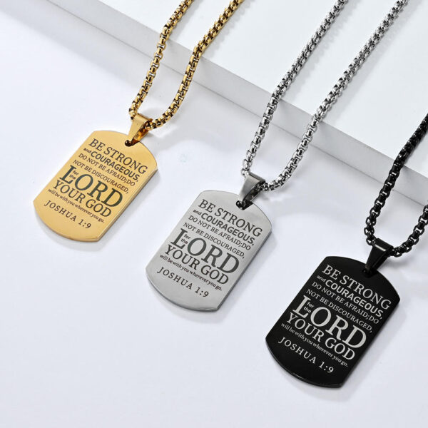 komi american flag stars and stripes cross military prayer necklace