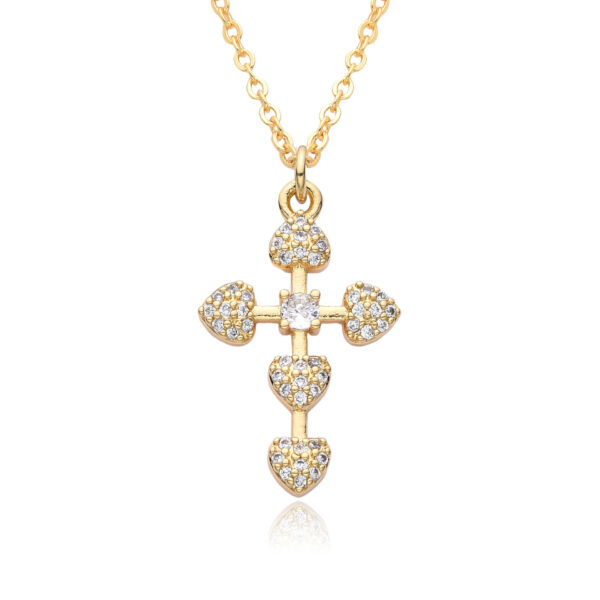 komi cz cross necklace for women 18k gold cross charm chain choker necklaces cubic zirconia cross pendant necklaces for women komi cz cross necklace for women 18k gold cross charm chain choker necklaces cubic zirconia cross pendant necklaces for women