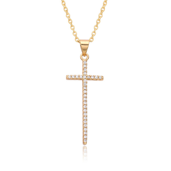 komi cz cross necklace for women 18k gold cross charm chain choker necklaces cubic zirconia cross pendant necklaces for women komi cz cross necklace for women 18k gold cross charm chain choker necklaces cubic zirconia cross pendant necklaces for women