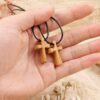 komi olive wood cross pendant necklace for men women hand craved creative hexagon wooden cross necklace for religion prayer gift komi olive wood cross pendant necklace for men women hand craved creative hexagon wooden cross necklace for religion prayer gift
