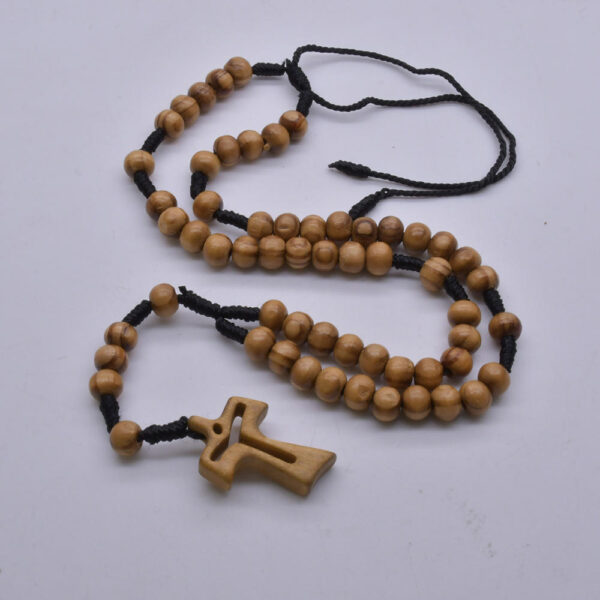komi rosary necklace wooden cross hand braided rope jewelry car hanging hand accessories komi rosary necklace wooden cross hand braided rope jewelry car hanging hand accessories