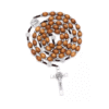 2024 Wooden Rosary Necklaces High Quality Good Wood Beads Rosary Necklace Cross Pendants Christ Jesus Religious Pray Jewelry